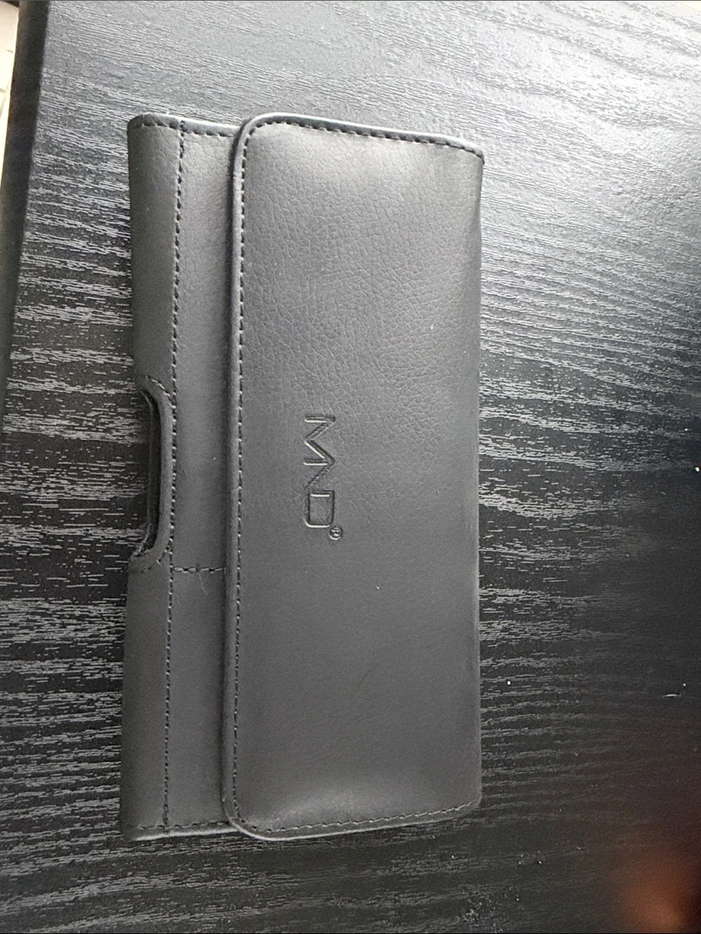 Black Leather Belt Holster Case for Cell Phones